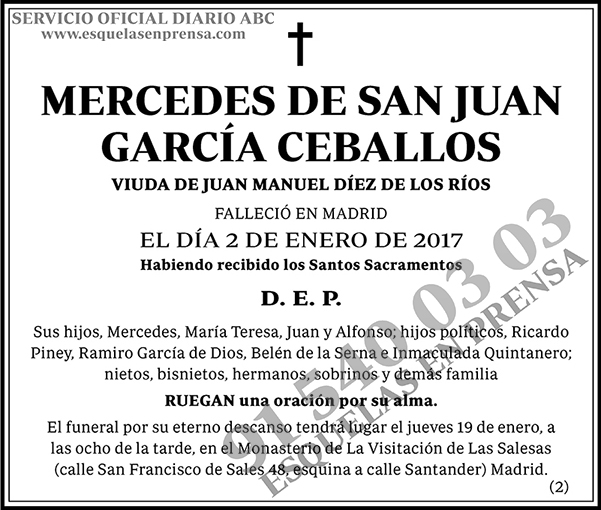 Mercedes de San Juan García Ceballos